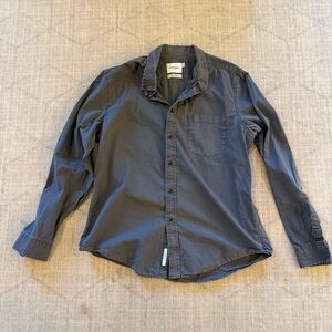 Goodfellow & Co Slate Gray Casual Slim Shirt Large